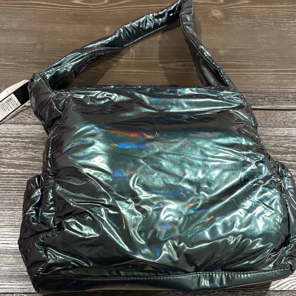 Tahari Iridescent Black Shoulder Bag